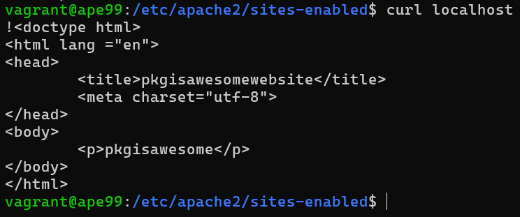 Curl localhost