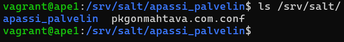 Apassi_palvelin hakemisto listattuna