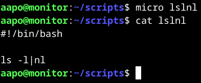 Script tiedosto