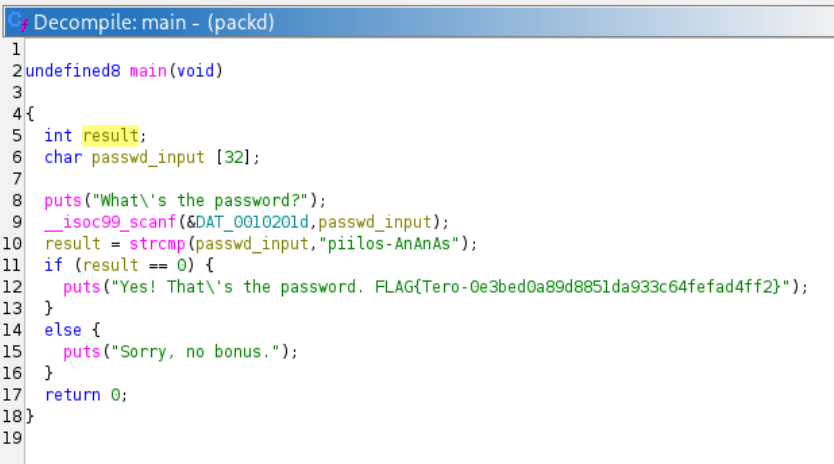 Main funktio muutettuna