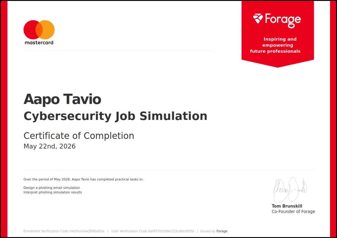 Mastercard certificate