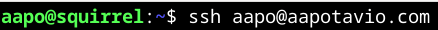 ssh kirjautuminen