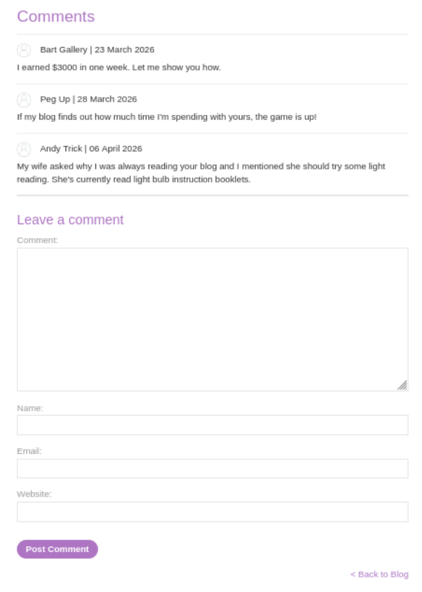 Kommentti osio