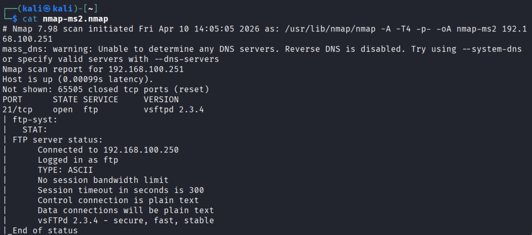 Tiedosto nmap